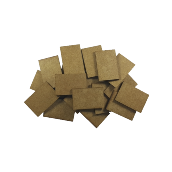HDF Bases - Prostokątne podstawki pod modele 100mm/60mm x 10
